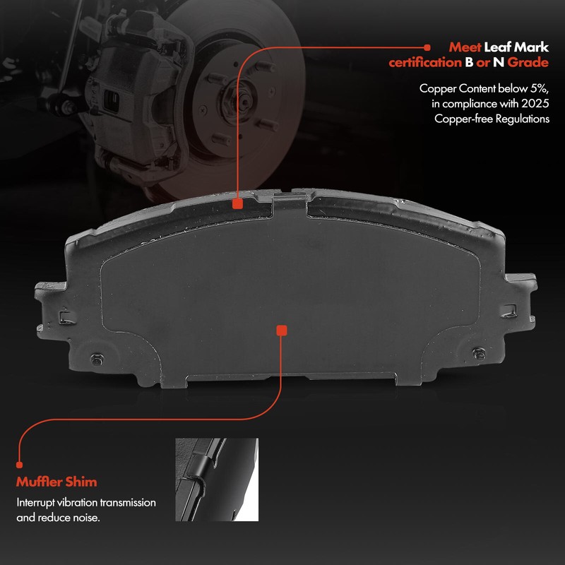 Front Drilled Brake Rotor & Ceramic Brake Pad for Toyota Prius Lexus CT200h 1.8L gallery