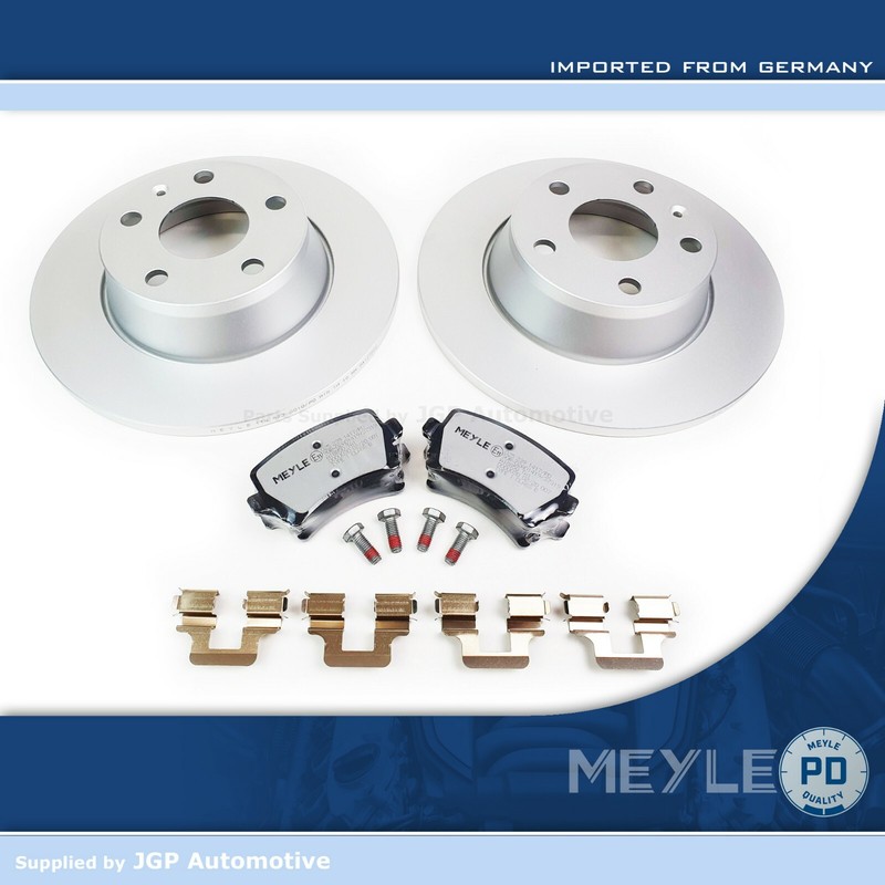2X Meyle PD Rear Brake Discs & Pads Set Pair 286mm X 12mm Solid – Audi TT MK2 8J