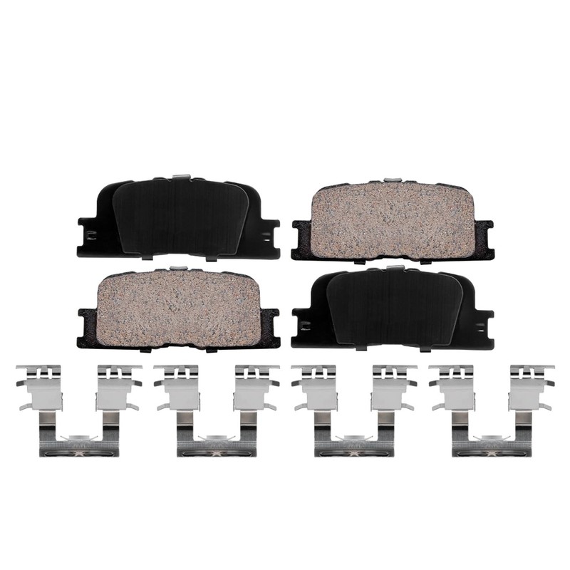 Rear Disc Brake Rotors & Ceramic Pads for 2001 2002 2003 Toyota Highlander 2WD gallery