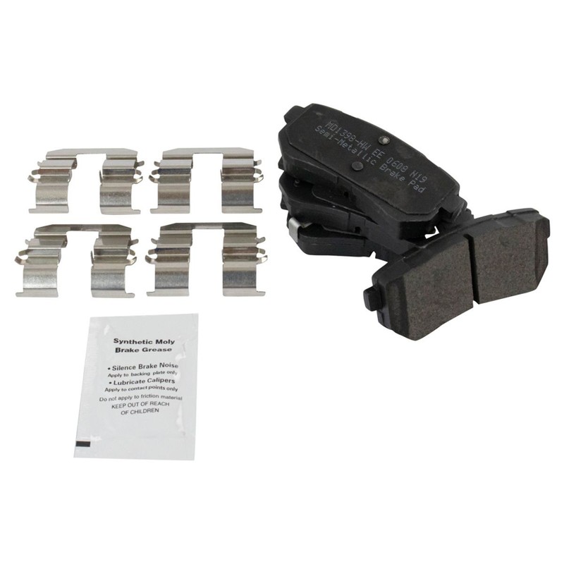 TRQ Rear Metallic Brake Pad & Coated Rotor w/Chemicals gallery