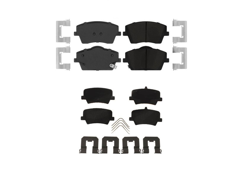 Front & Rear Coated Rotors & EPS Brake Pads For XC40 2019 2023 2024 322MM 280MM gallery