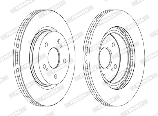 Ferodo DDF1635C Brake Disc for Suzuki