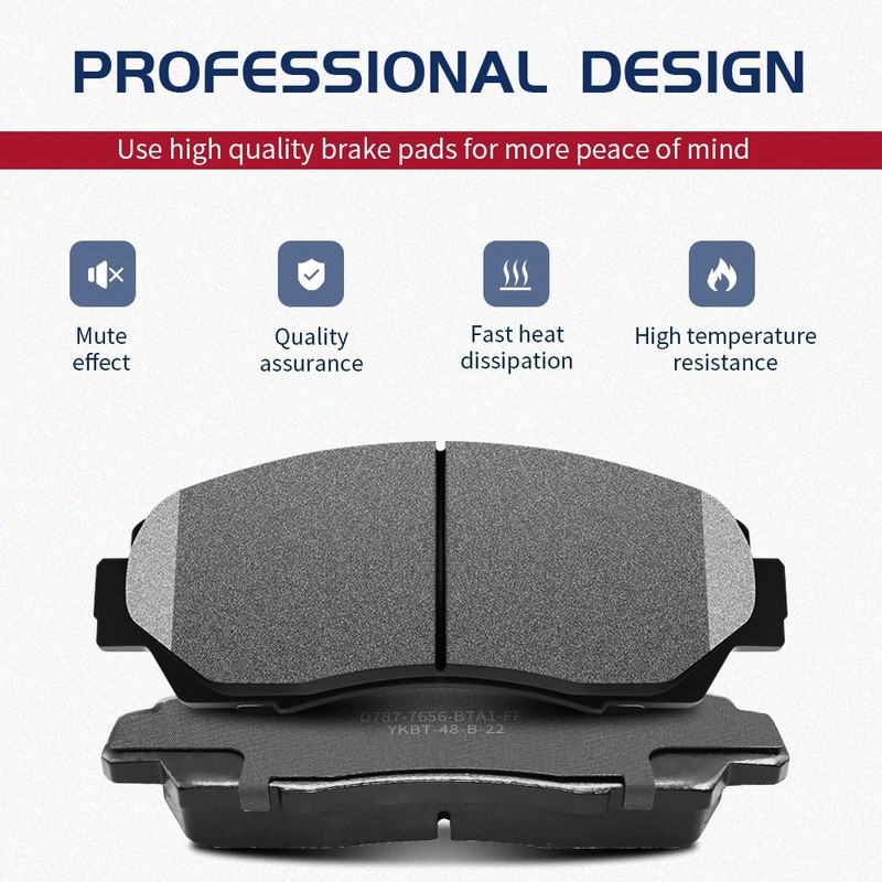 335mm For Toyota Tundra Sequoia Lexus LX600 Rear Disc Rotors Ceramic Brake Pads gallery