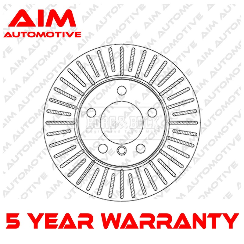 1x Brake Disc Front Aim Fits Mini Countryman Paceman 1.6 D 2.0 One 34119811537