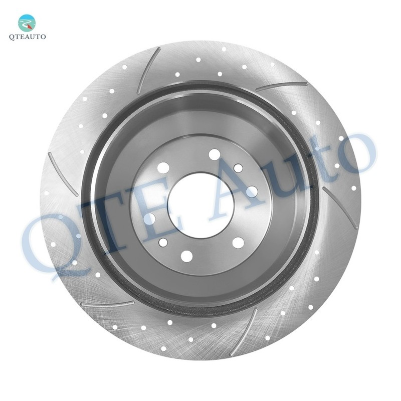Rear 325mm Drilled Slotted Brake Disc Rotors For 2005-2009 Saab 9-7X gallery