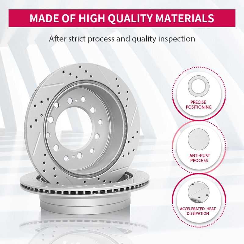320mm Front Drilled Disc Rotors for Dodge Charger Challenger Magnum Chrysler 300 gallery