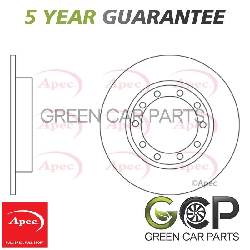 Apec Rear Brake Disc Fits Ford Transit 2006-2018 2.1 2.2 dCi 2.3 2.4 1488311