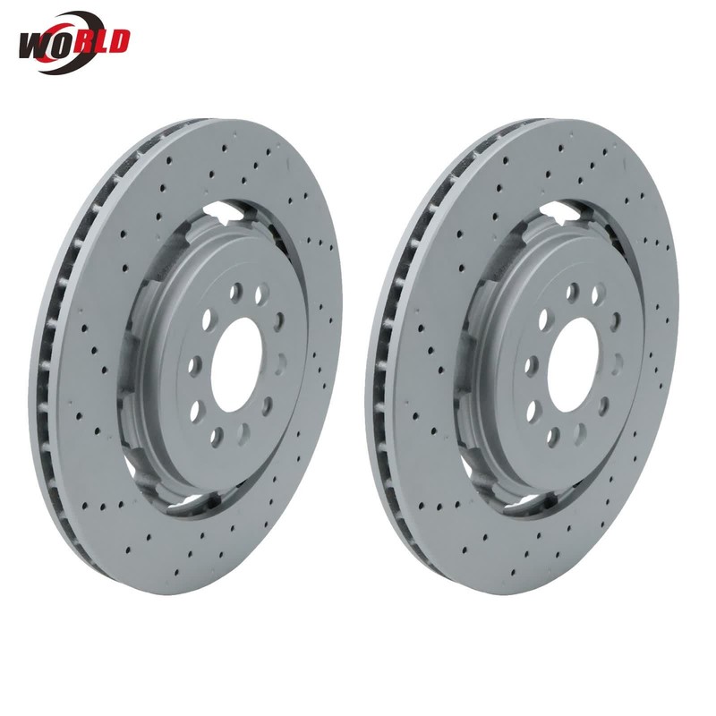 2x Rear Brake Rotors For 2017 2018 2019 2020 2021 2022 23 24 Alfa Romeo 2.9L V6