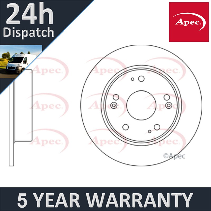 Fits Honda Accord 2003-2008 2.0 2.2 TDi 2.4 Apec Rear Brake Disc #1 42510SEAE50