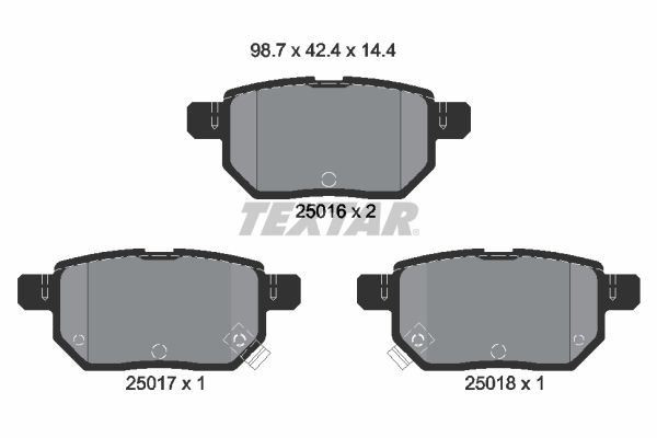 TEXTAR Brake Discs & Pads Rear Fits Subaru Trezia Toyota Prius Prius Phv gallery
