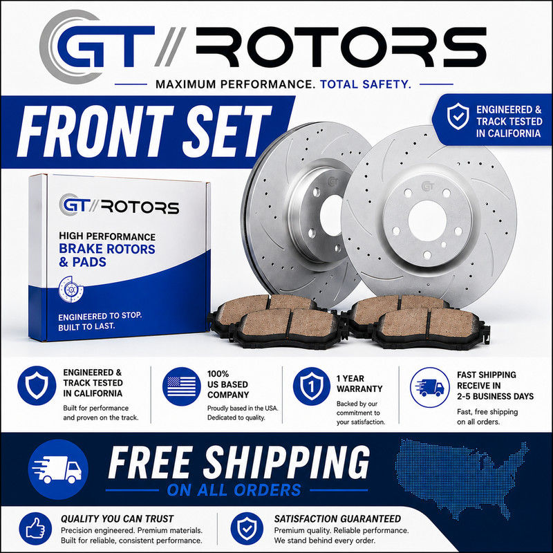 [Front] Brake Disc Rotors + Pads VW A3 Q3 Arteon Jetta Passat Taos [312mm]