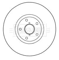 Borg & Beck BBD5833S Front Brake Disc 326mm Vented Fits Subaru Forester Impreza gallery