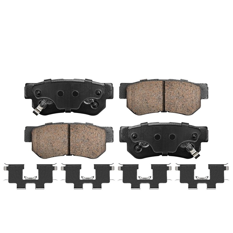 Rear Disc Brake Rotors + Ceramic Brake Pads for Hyundai Sonata Tucson Kia Optima gallery