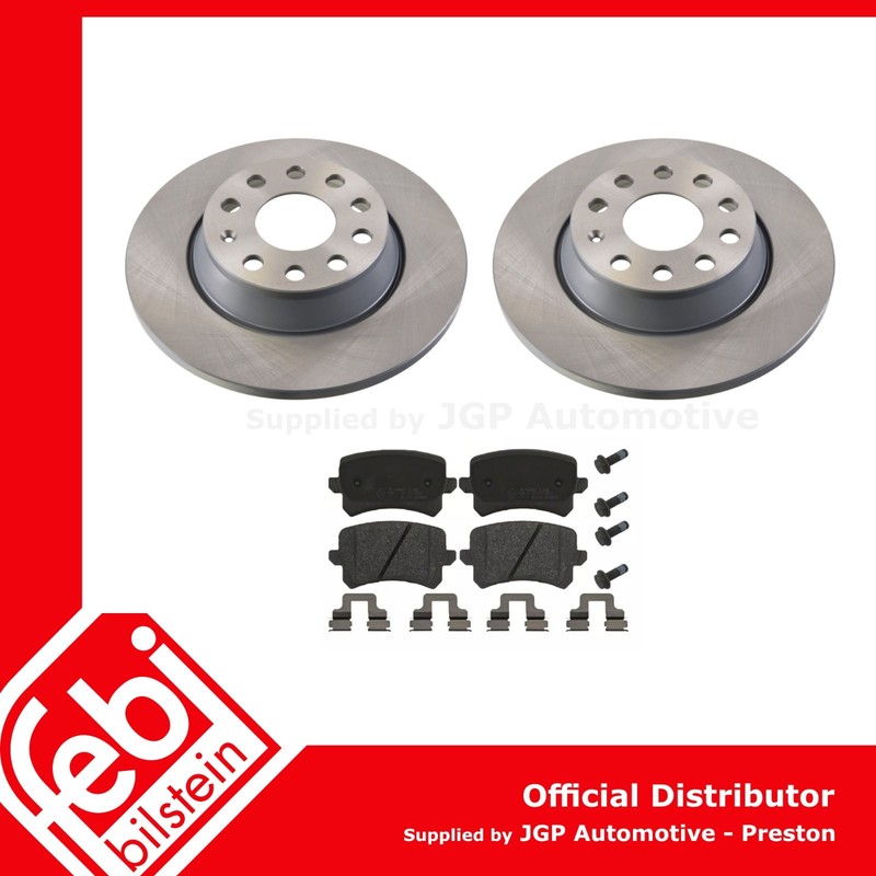Rear Brake Discs & Pads Kit 282mm – VW Passat B6 B7 CC Tiguan Sharan Audi Q3
