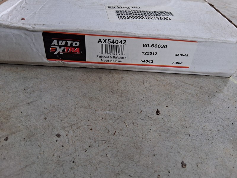Auto Extra P/N AX54042 Front Disc Brake Rotors New In Original Packaging (Set) gallery