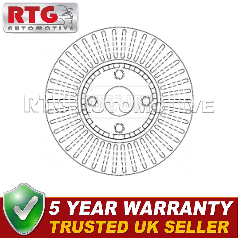Front 1x Brake Disc Fits Toyota Corolla 2001-2004 Matrix 2002-2004 1.8 2.0 D