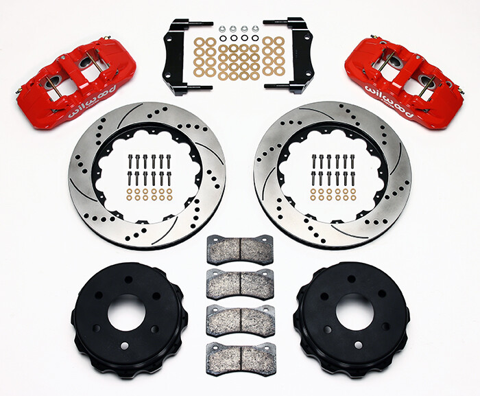 Wilwood AERO4 Big Brake Rear Truck Kit 14.25″ Drill Red OEM 140-9407-DR