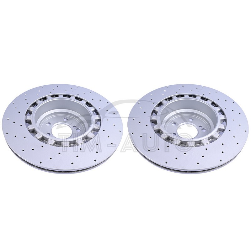 For BMW F85 F86 X5 X6 M 34212284903 Rear Left Right Brake Drilled Disc Rotors gallery
