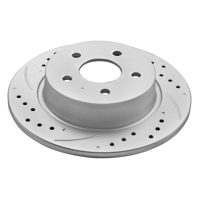 Rear Drilled Rotors Ceramic Brake Pads for 2014-2016 Ford Escape Transit Connect gallery
