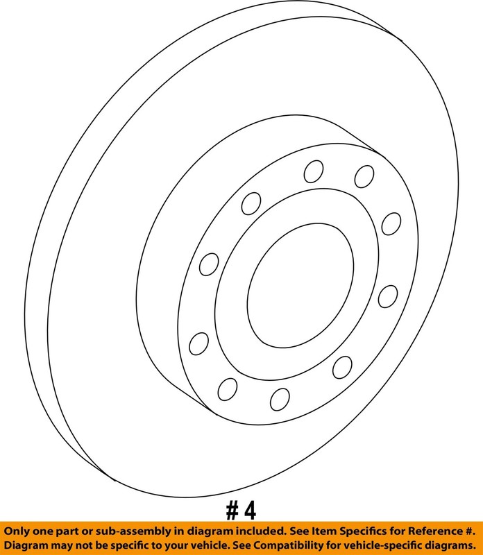 VW VOLKSWAGEN OEM 09-15 CC Rear Brake-Rotor 5Q0615601G gallery