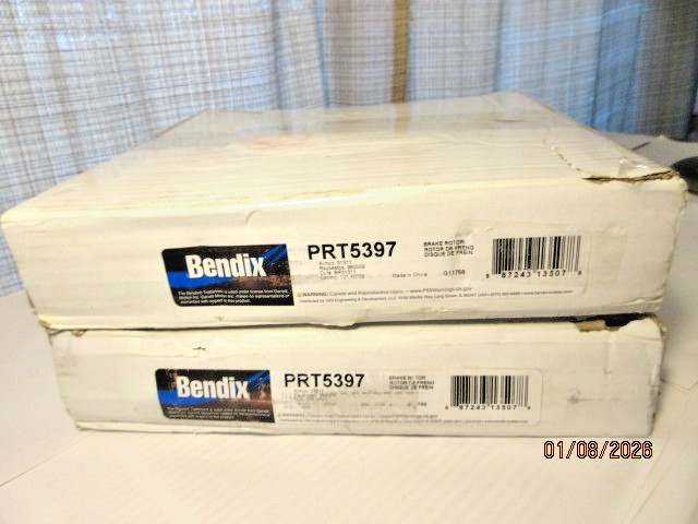 (2) Bendix PRT5397 BENDIX Disc Brake Rotor For 02-15 Acura Honda Civic CR-Z RSX gallery
