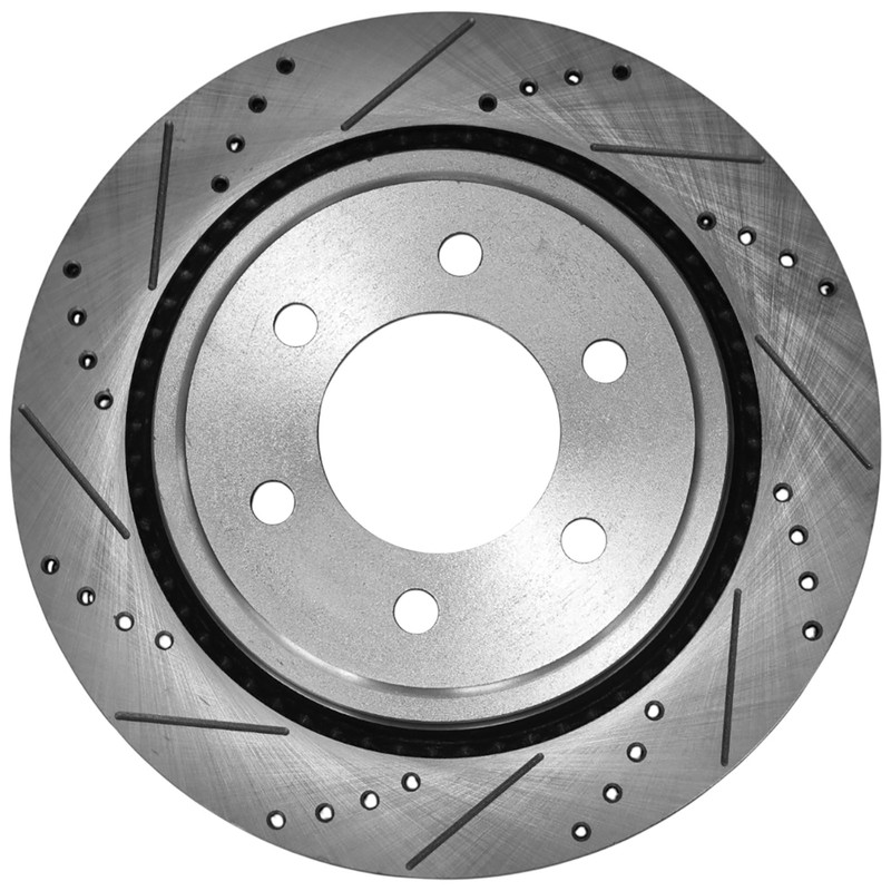 Drilled Brake Rotor w/ Electric Parking Brake for Ford F-150 2015-2017 Rear Pair gallery