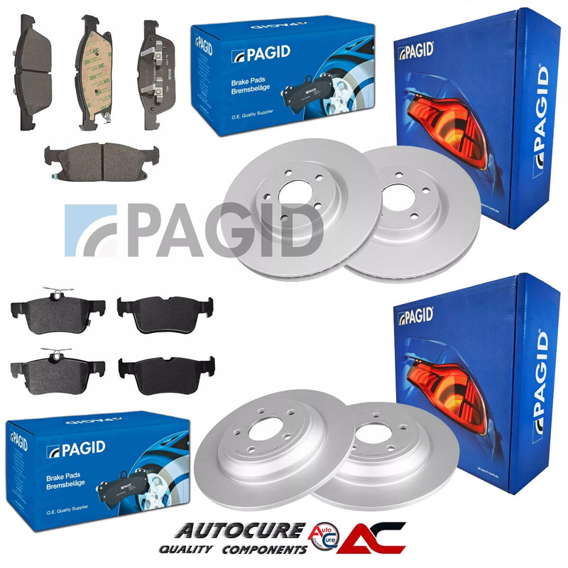 FOR FORD FOCUS 2.0 (MK4) C519 FRONT & REAR PAGID COATED BRAKE DISCS & PADS SET