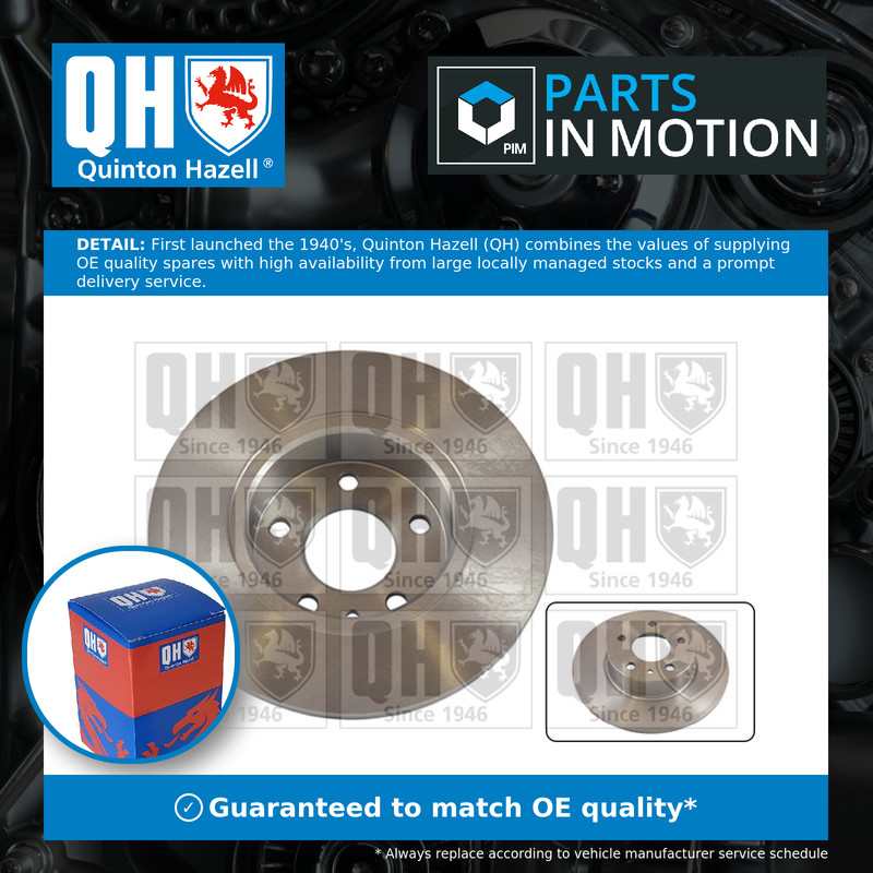 2x Brake Discs Pair Solid fits ALFA ROMEO 164 3.0 Rear 87 to 98 252mm Set QH New