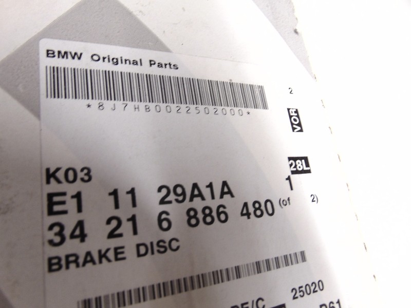 NEW BMW X5 E70 F15 X6 E71 E72 F16 3.0sd 4.8i 35i 345mm Rear Brake Disc SINGE