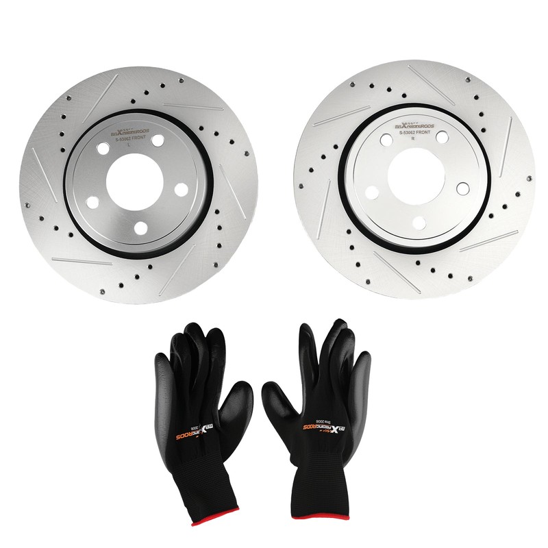 13in Front L&R Brake Rotors Kit for Jeep Grand Cherokee 2011-2018 S-53062