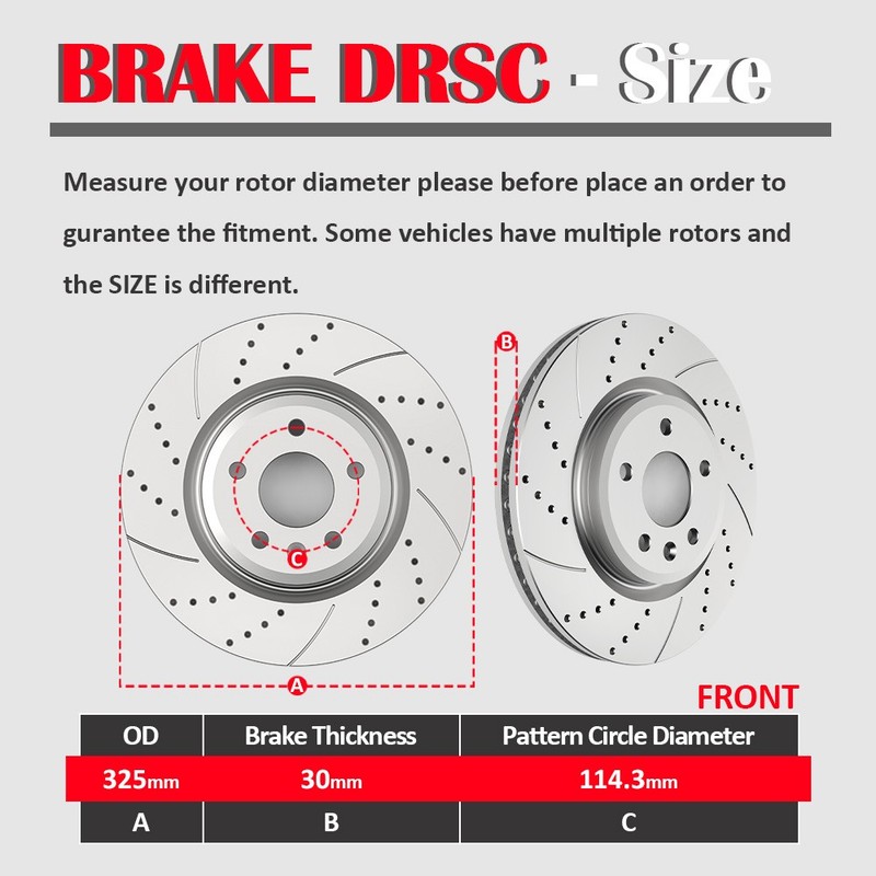 Front Rear Drilled Rotors Discs Brake Pads Fit Ford Flex Taurus Explorer MKS MKT gallery