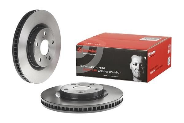 2X Brembo 09.A417.11 Front Vented Brake Discs Fits Toyota Aurion Auris Avalon Ca
