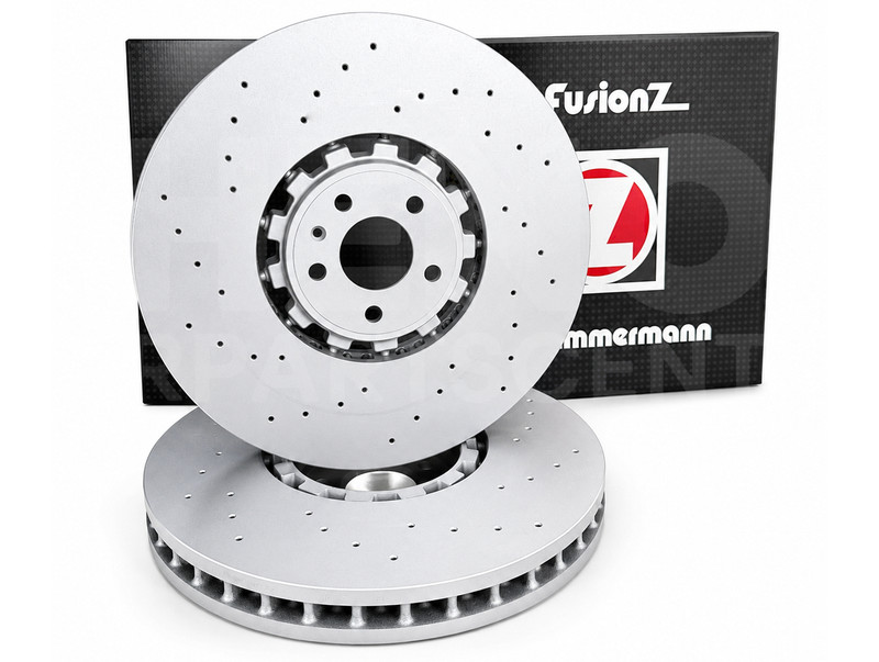 Zimmerman Front Brake Discs Pads + Wires 420mm For Audi RS6 RS7 C8 2022-2025 gallery