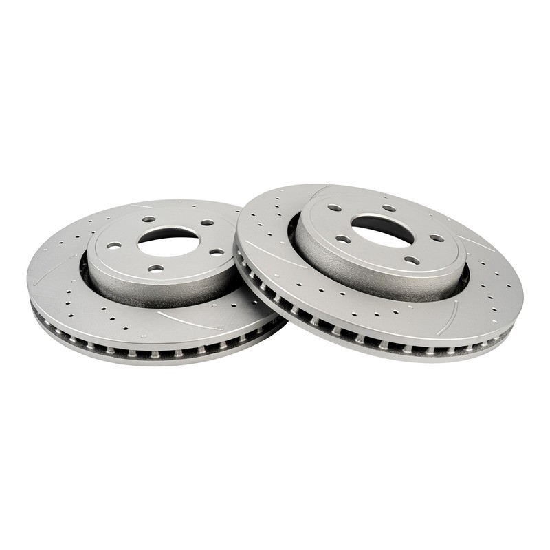 2x Front Zinc Plated Rotors For 2005-2010 Grand Cherokee & 2006-2010 Commander gallery