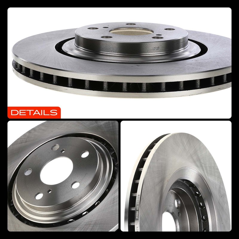 A-Premium Front Disc Brake Rotors for Chrysler Town & Country 2008-2016 Journey gallery