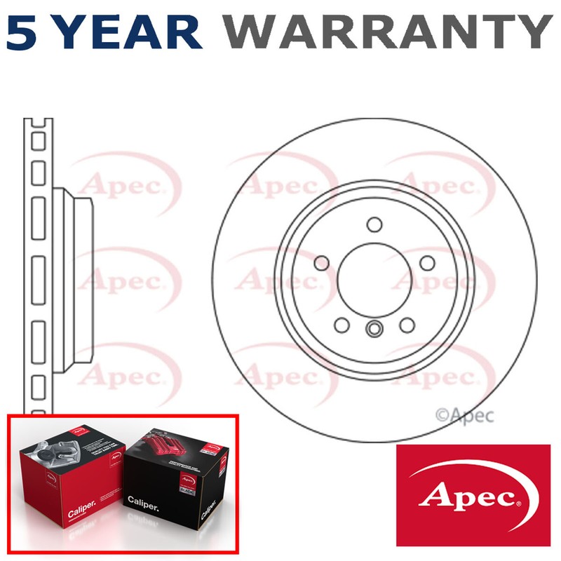 Apec Front Brake Disc Fits BMW 3 Series 2005-2013 3.0 D 34116855000