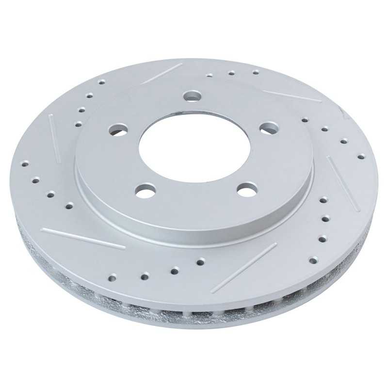 TRQ Drilled Brake Rotor Set Fits 97-02 Ford Expedition 98-02 Lincoln Navigator gallery
