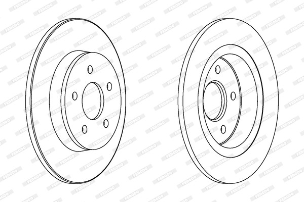 Ferodo DDF1227C Brake Disc for Ford, Volvo gallery