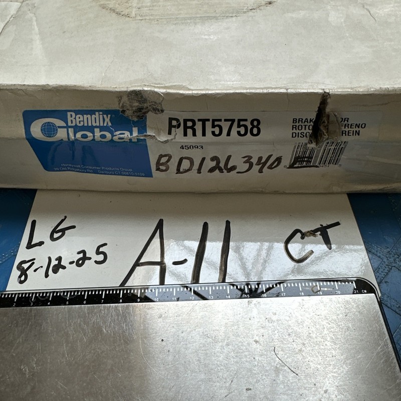 Disc Brake Rotor-Base Bendix PRT5758