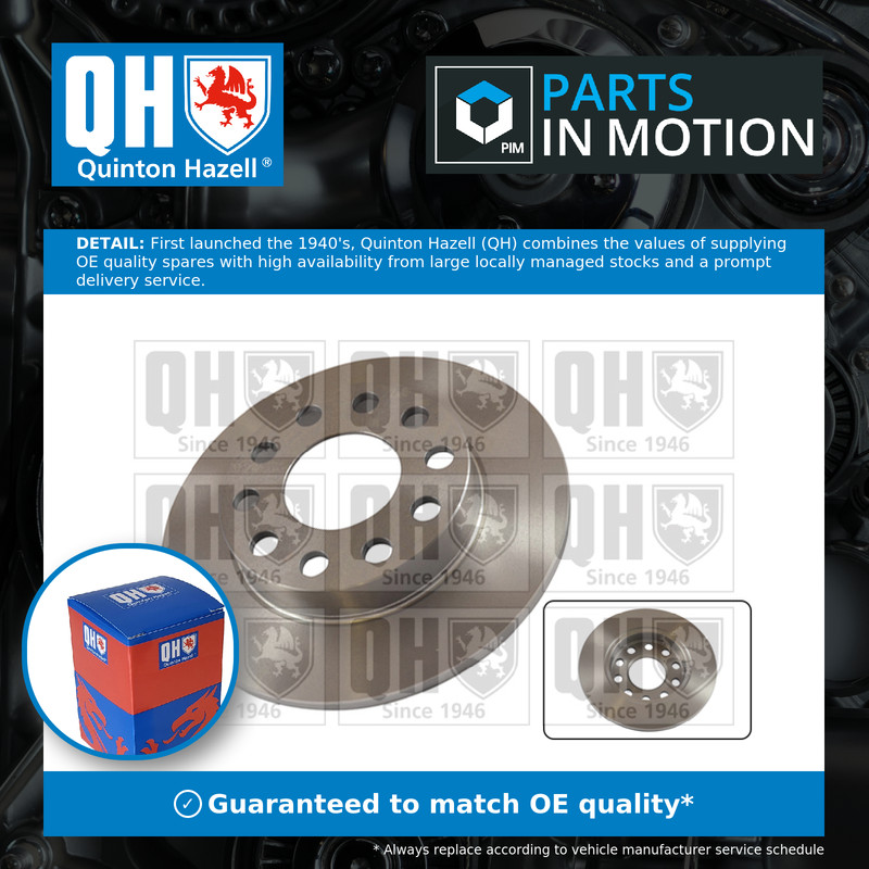 2x Brake Discs Pair Solid fits AUDI A4 B7 2.0D Rear 04 to 09 245mm Set QH New