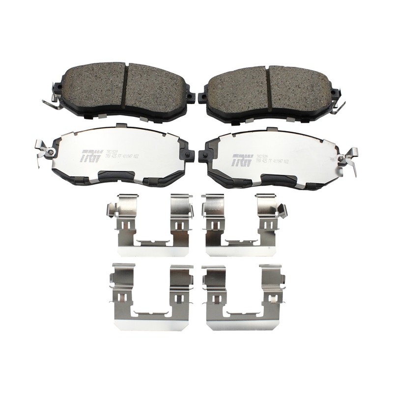 DuraGo Front & Rear Disc Brake Rotors TRW Ceramic Pads Kit for Subaru Forester gallery