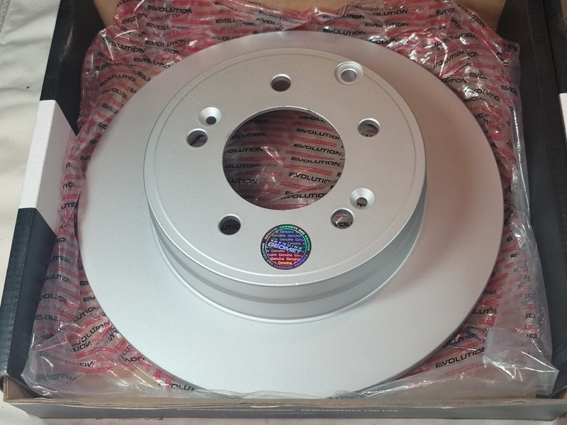 Power Stop Evolution JBR1337EVC Geomet Coated Rear Brake Rotors, Hyundai - NEW gallery