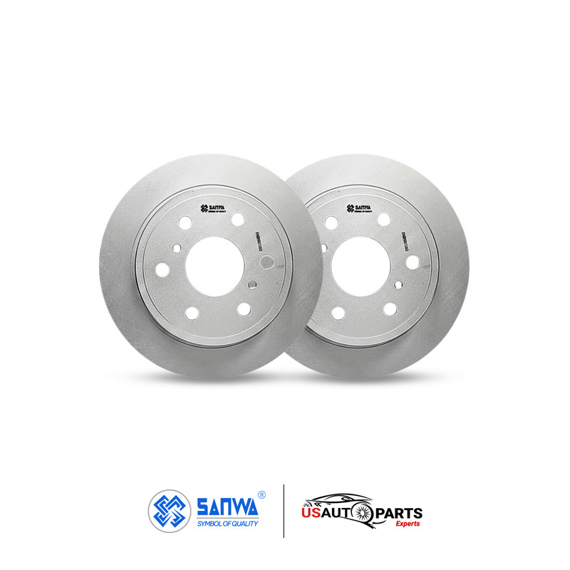 FRONT & REAR BRAKE ROTOR SET GEOMET COATED FOR CADILLAC ESCALADE AVALANCHE 07-20 gallery