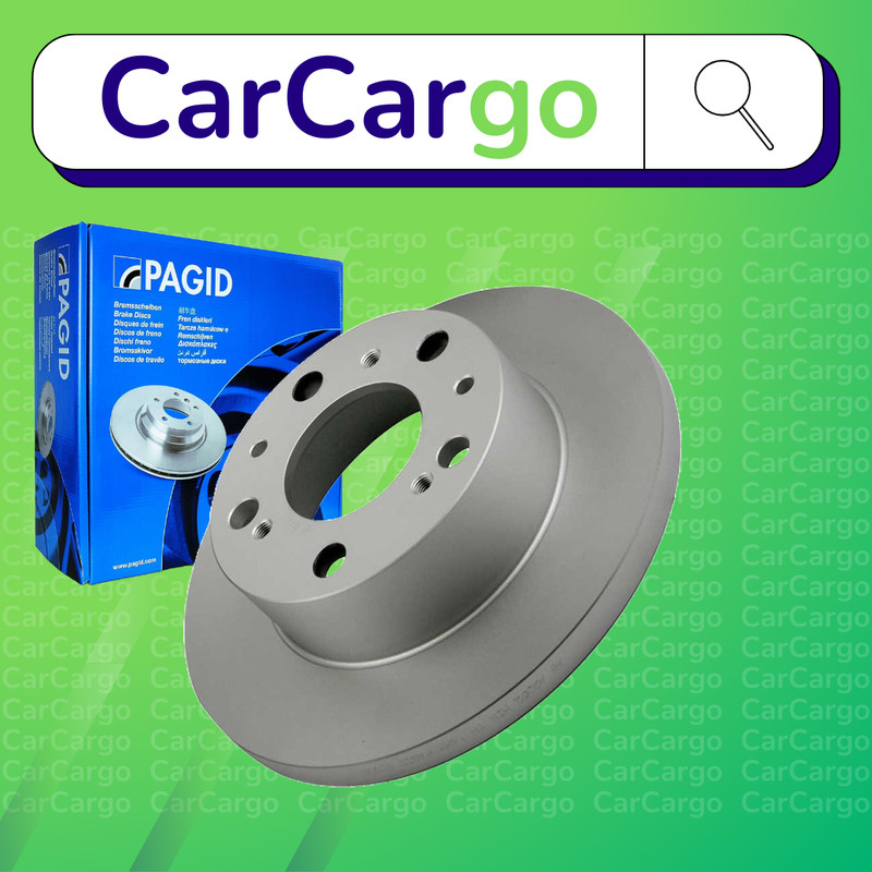 Pagid Solid Front Brake Discs Pair For Fiat Ducato 1.8 1982-1988 256 mm