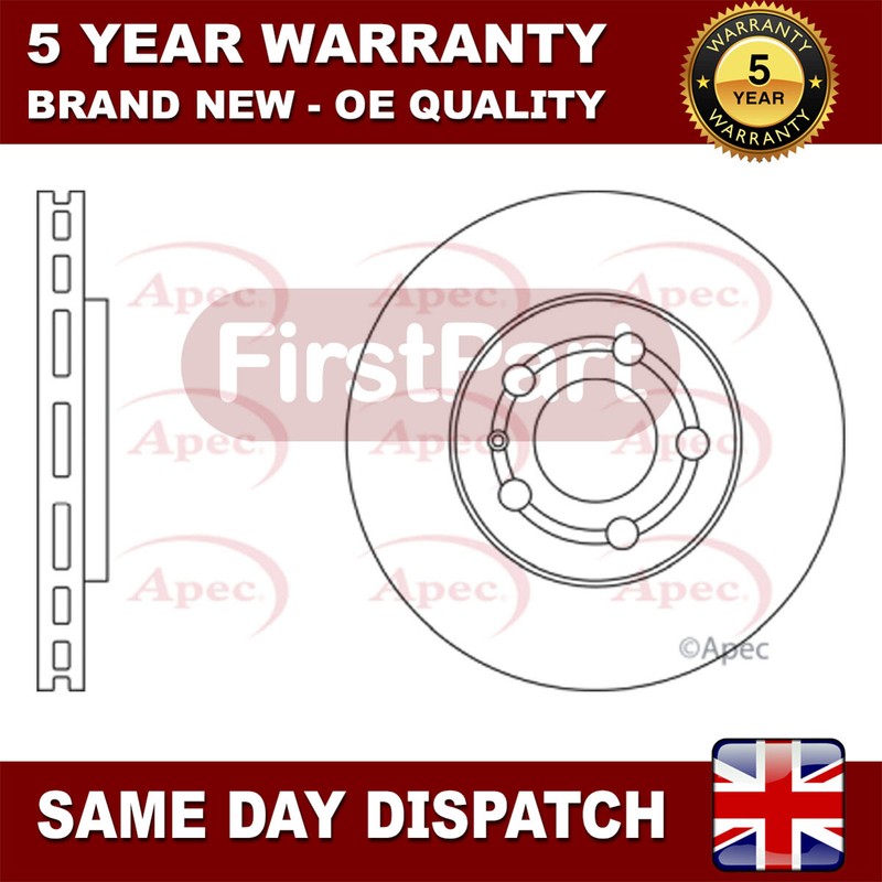 Fits VW Polo Golf Fox Seat Ibiza Skoda Fabia FirstPart Front Brake Disc