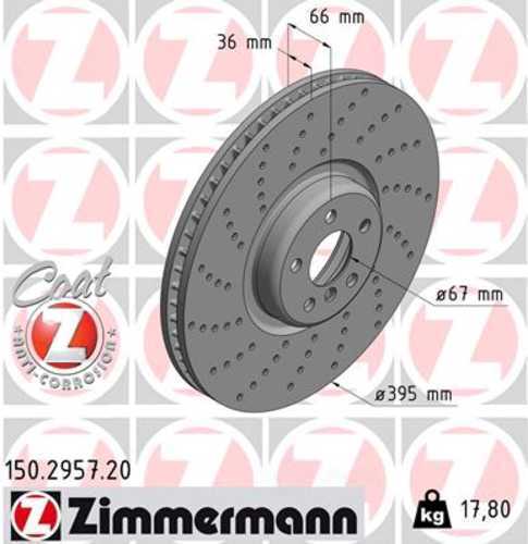 LORDCO – ZIMMERMAN 150295720 Disc Brake Rotor