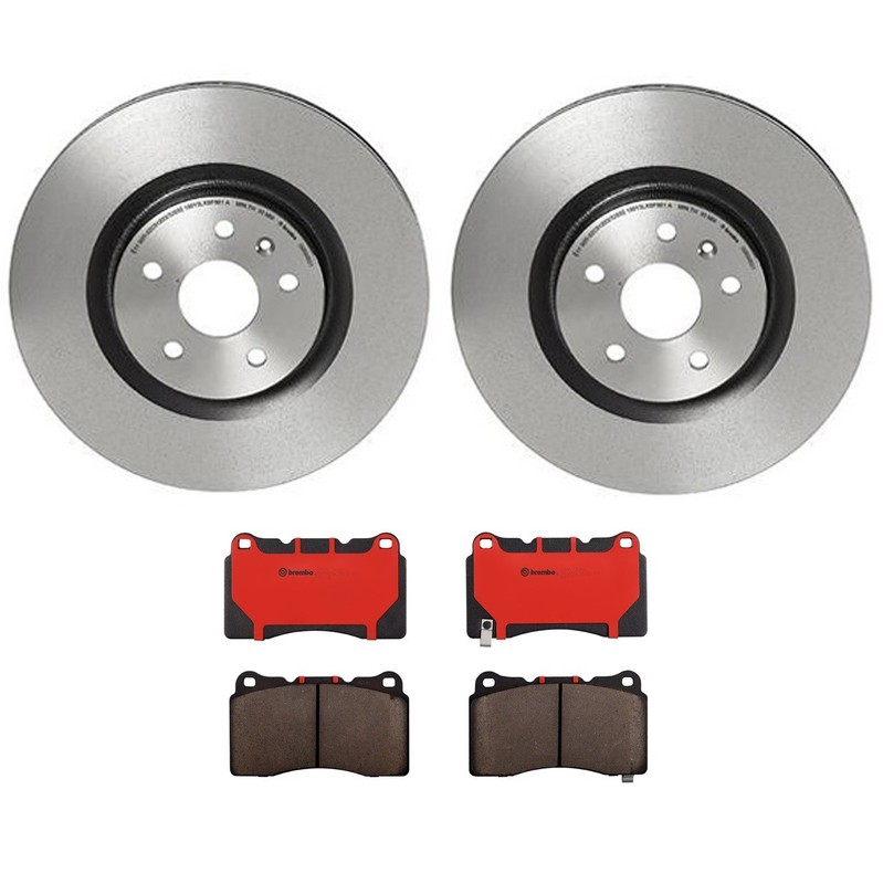 Brembo Front Brake Kit 355mm Disc Rotors Ceramic Pads For Buick Regal Pontiac G8