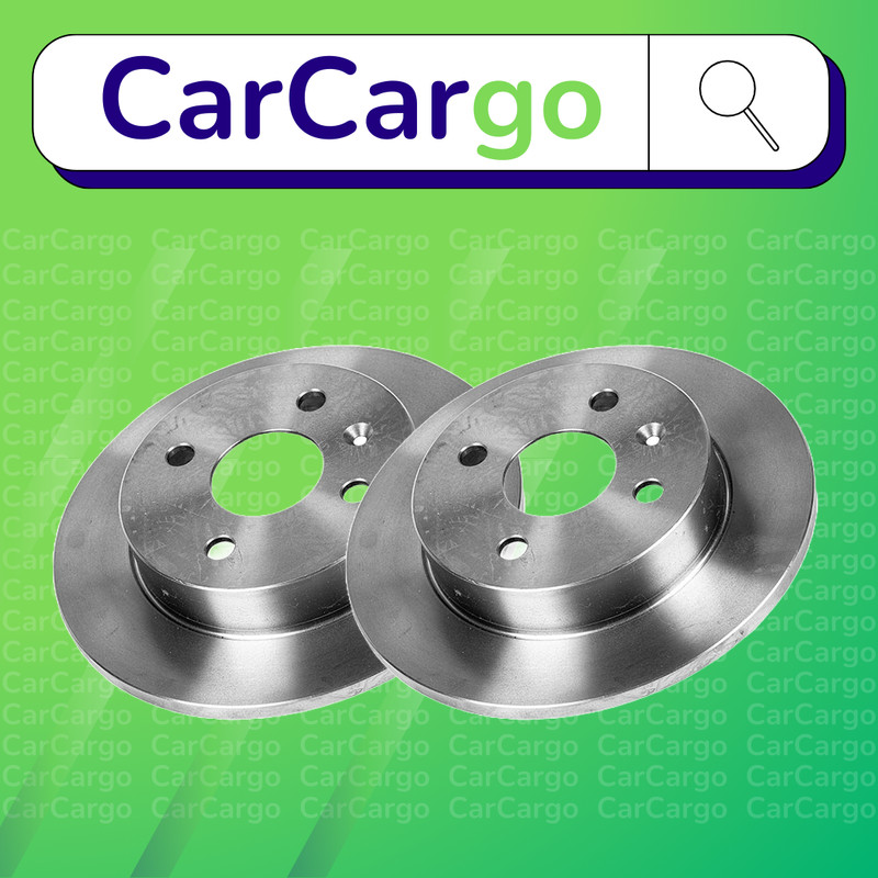 Solid Rear Brake Discs Vauxhall Combo 1.3 CDTI 16V 2004-2012 240 mm
