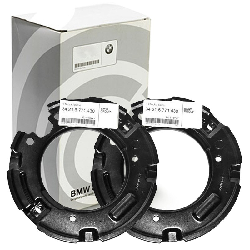 2x original BMW 34216771430 holder brake shoes 185 mm rear for E90 E91 F30 gallery