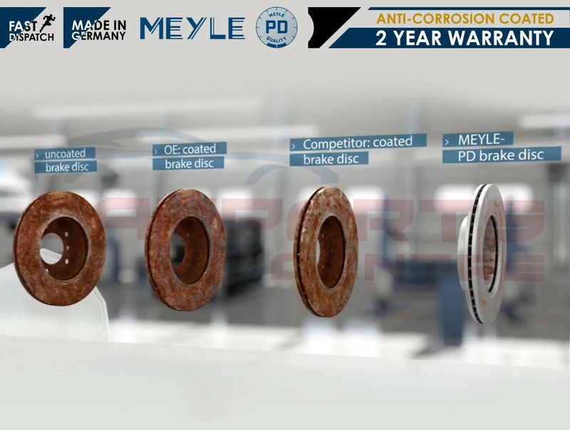 FOR LAND ROVER DISCOVERY 3 2.7 TDV6 REAR MEYLE PD BRAKE DISCS PADS SENSOR KIT gallery
